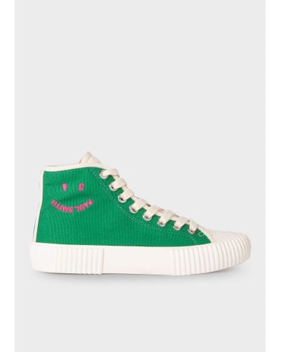 Paul Smith Pea Green 'kibby' Trainers