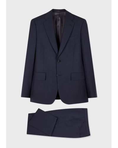 Paul Smith The Brierley - Navy Wool 'a Suit To Travel In' Blue