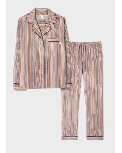 Paul Smith Signature Stripe Cotton Pyjama Set Multicolour