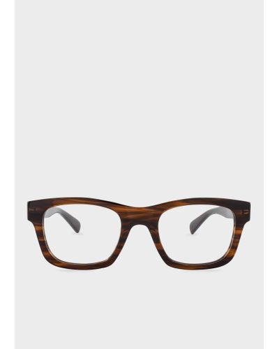 Paul Smith Havana 'griffin' Spectacles - Brown
