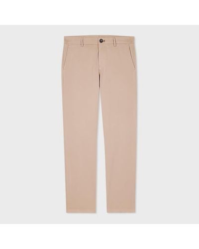 Paul Smith Mid-Fit Cotton-Lyocell Cavalry Twill Chinos - Natural