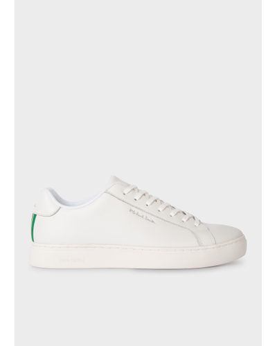 PS by Paul Smith Mens Shoe Rex White Tape - Natural