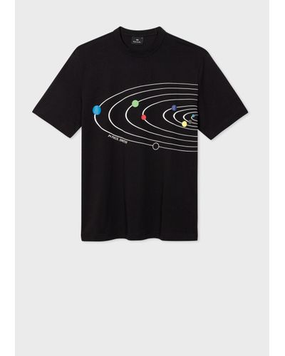 Paul Smith Mens Ss Tshirt Solar System - Black