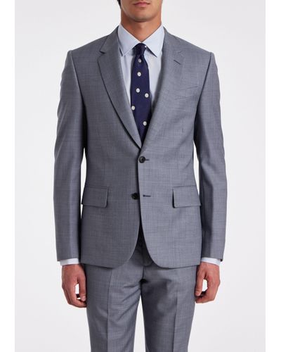 Paul Smith Mens Tailored Fit 2btn Suit - Grey