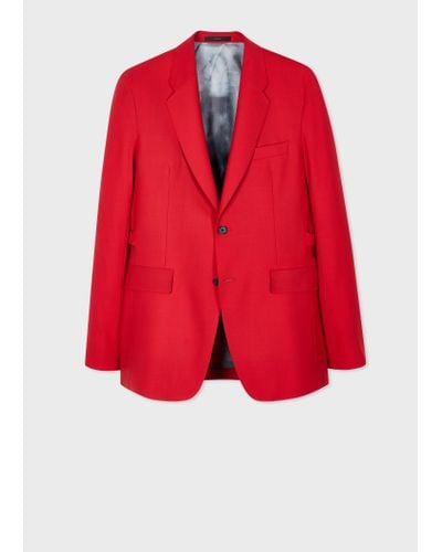 Paul Smith Mens 2 Button Jacket - Red