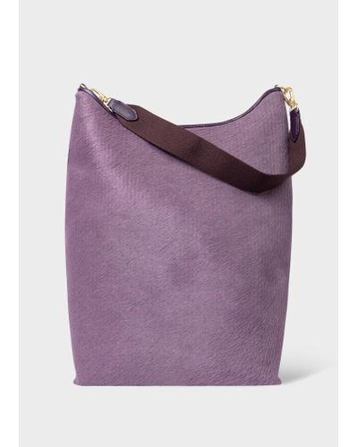 Paul Smith Lilac Long Shopper Tote Bag Purple