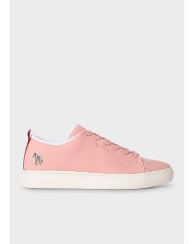 Paul Smith Pale Pink Leather 'lee' Trainers