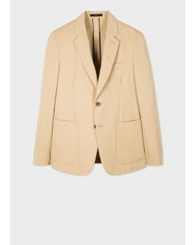 Paul Smith Gents Tailored Fit 2 Btn Jacket - Natural