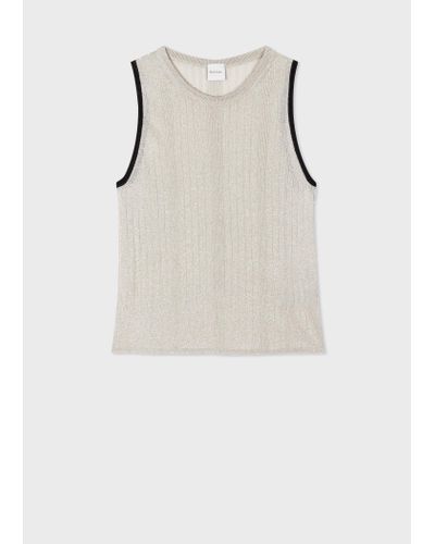 Paul Smith Womens Knitted Vest - Natural