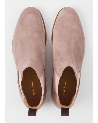 pink chelsea boots mens