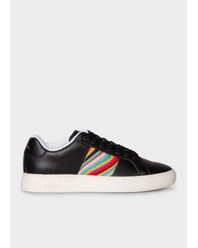 Paul Smith Lapin Leather Trainers - Black