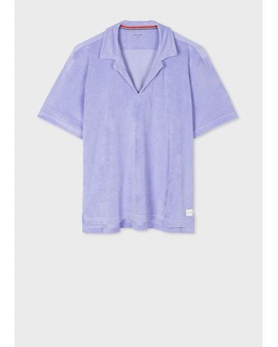 Paul Smith Women Top Ss Collar Towel - Purple