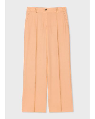 Camel Straight Leg Ankle Tie Trouser - Darby - Darby – Rebellious