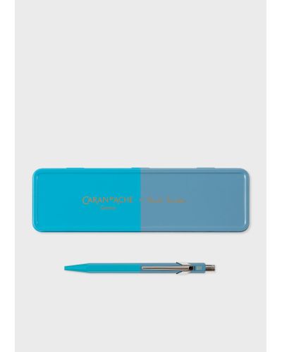 Paul Smith Caran D'ache + - 849 Two-tone Blue Ballpoint Pen
