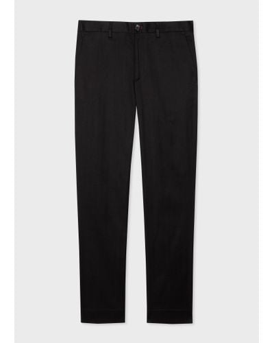 PS by Paul Smith Mens Mid Fit Stitched Chino - Black