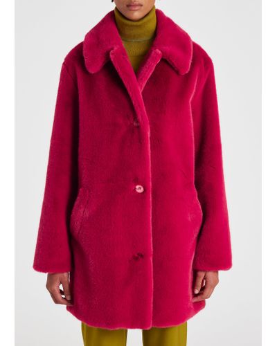 Paul Smith Womens Coat - Red