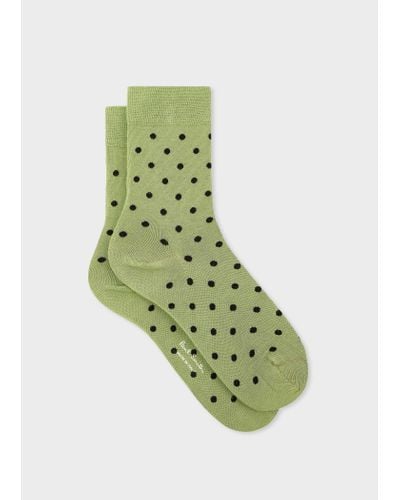 Paul Smith Green Polka Dot Socks