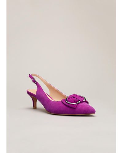 plum kitten heels