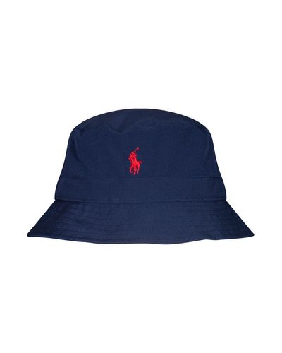 Polo Ralph Lauren Traveler Bucket Hat in Blue for Men | Lyst