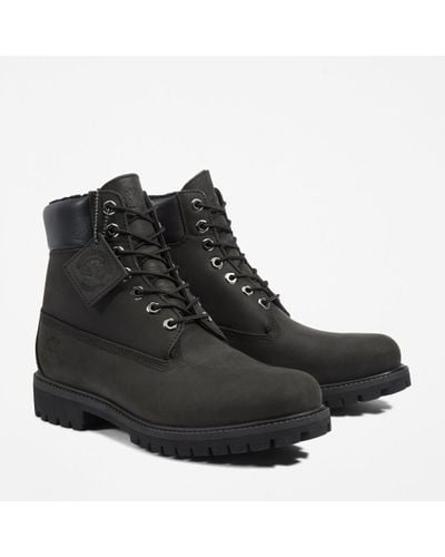 Black timberlands with sale fur