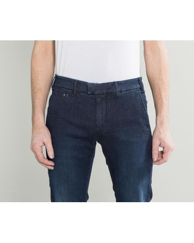 Tramarossa 1967 Denim 'luis' Slim Fit Stretch Trouser Jeans Blue for Men |  Lyst Canada
