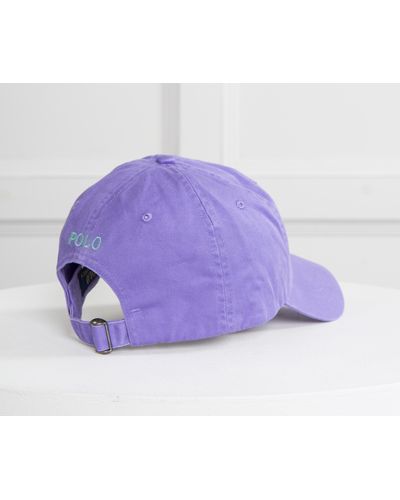 purple polo hat