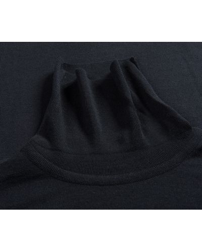 john smedley black roll neck