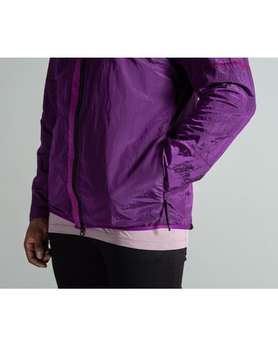 Stone Island Synthetic Lined Nylon Metal Jacket Magenta In Purple For Men Lyst