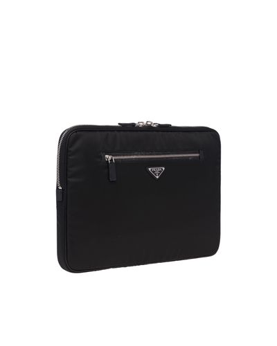 Prada Synthetic Laptop Case in Black for Men - Lyst