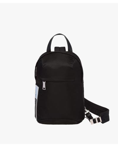 prada one shoulder nylon backpack