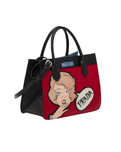 prada comic book bag