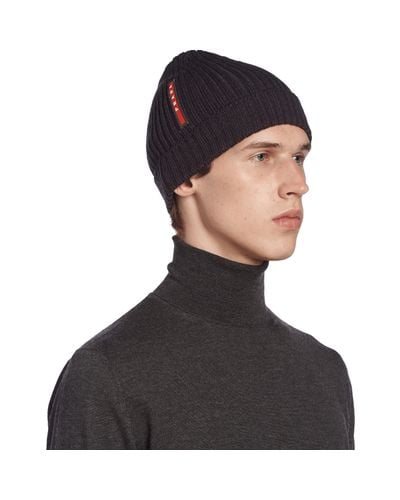 prada ribbed beanie