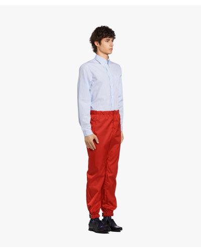 prada velcro logo pants