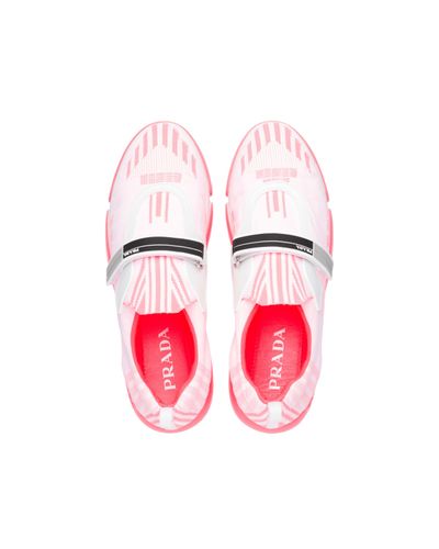 prada cloudbust white pink