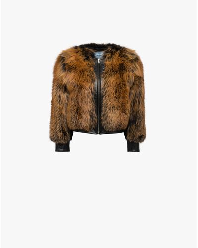 prada fox fur jacket