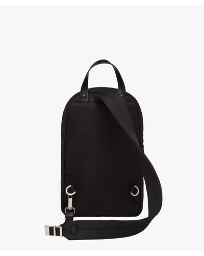 prada one shoulder nylon backpack