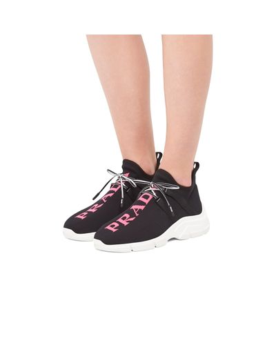 prada fur lined sneakers
