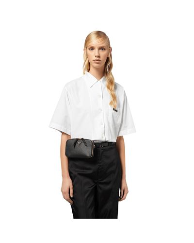 Prada Odette Saffiano Leather Belt Bag 