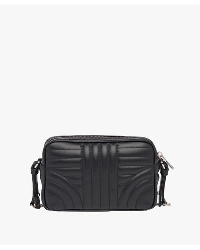 Prada Diagramme Leather Cross-body Bag in Black | Lyst