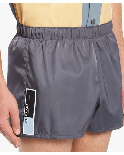 prada gabardine nylon shorts
