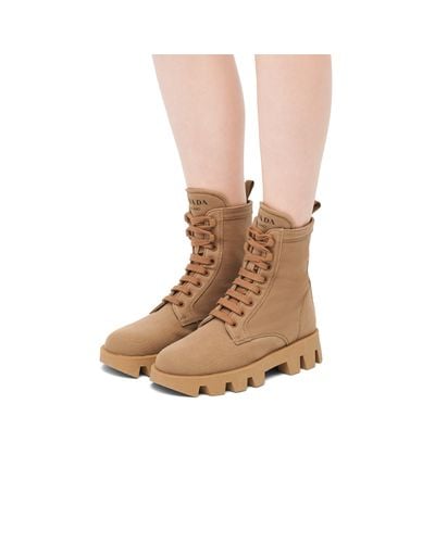 prada denim ankle boots