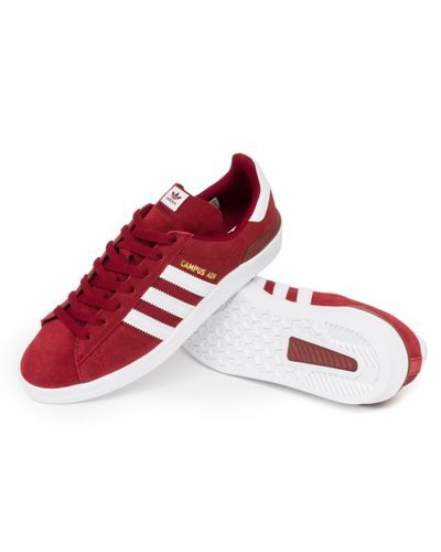 adidas Suede Campus Adv Shoes in Burgundy (Red) for Men - Lyst