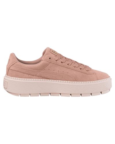 puma suede platform trace