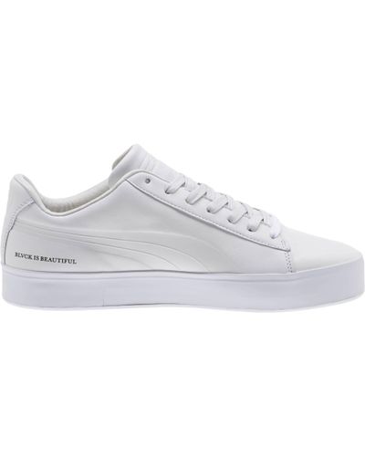 PUMA Leather X Black Scale Court Platform Men's Sneakers in White for Men -  Lyst