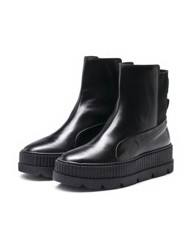 fenty sneaker boot black