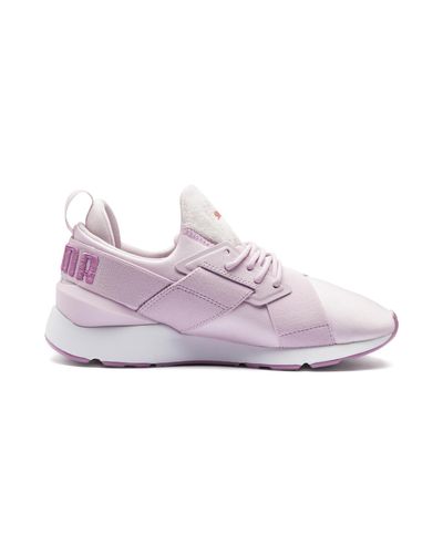 PUMA Muse 2 Satin Women's Sneakers in Purple - Lyst