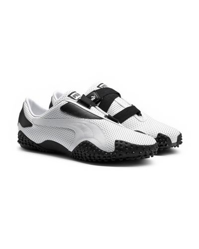 PUMA Mostro Perf Leather in White-Black 