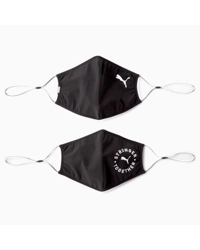 PUMA Synthetisch Mondkapje (set Van 2) 2.0 in het Zwart - Lyst