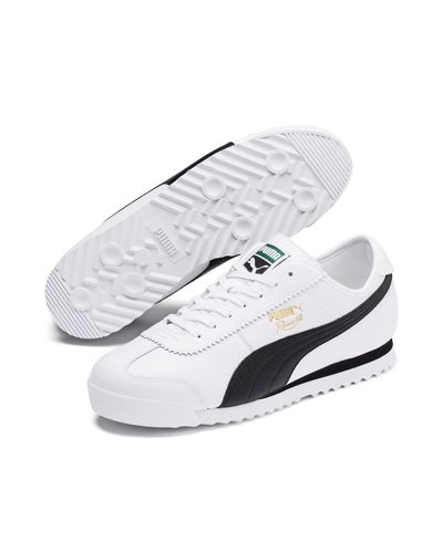 PUMA Leather Roma '68 Vintage Sneakers in White - Lyst