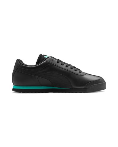 PUMA Leather Mercedes Amg Petronas Roma Men's Sneakers in Black for Men |  Lyst